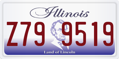 IL license plate Z799519