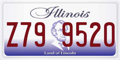 IL license plate Z799520