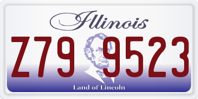 IL license plate Z799523