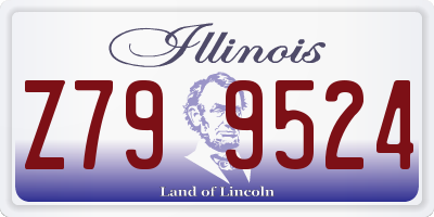 IL license plate Z799524