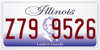 IL license plate Z799526