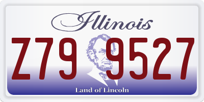 IL license plate Z799527