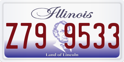 IL license plate Z799533