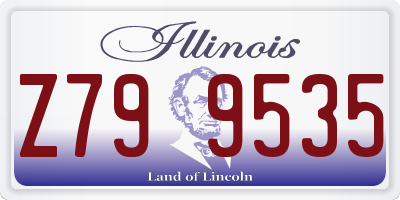 IL license plate Z799535