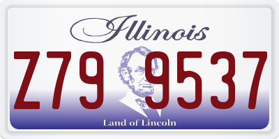 IL license plate Z799537