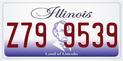 IL license plate Z799539