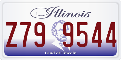 IL license plate Z799544