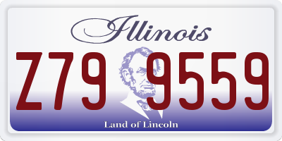 IL license plate Z799559