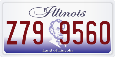 IL license plate Z799560