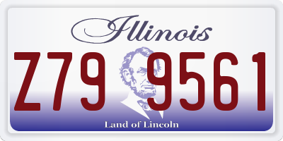 IL license plate Z799561