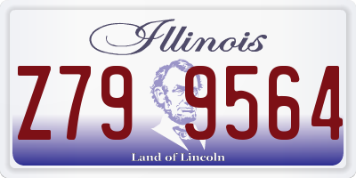 IL license plate Z799564