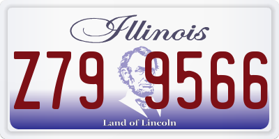 IL license plate Z799566