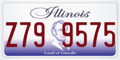 IL license plate Z799575