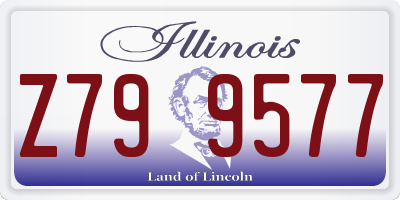 IL license plate Z799577