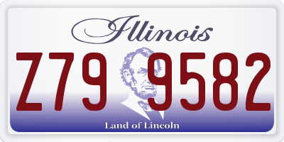 IL license plate Z799582