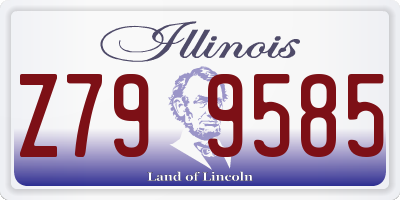IL license plate Z799585
