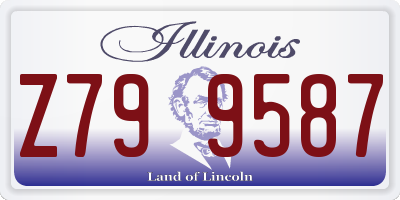 IL license plate Z799587