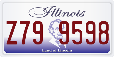 IL license plate Z799598