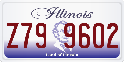 IL license plate Z799602