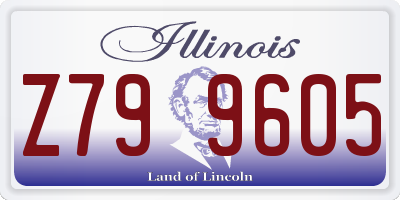 IL license plate Z799605