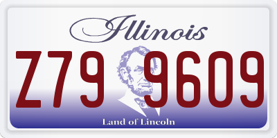 IL license plate Z799609