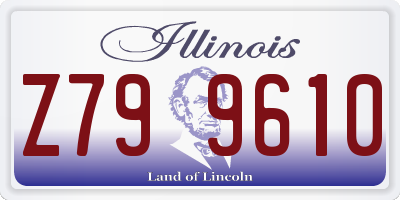 IL license plate Z799610