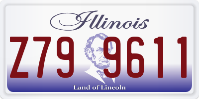 IL license plate Z799611