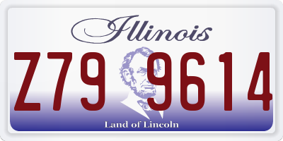 IL license plate Z799614