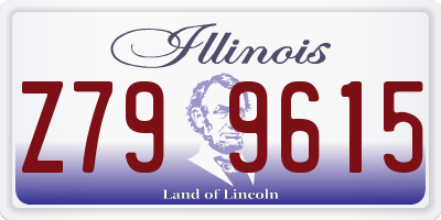 IL license plate Z799615