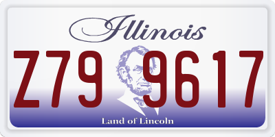 IL license plate Z799617