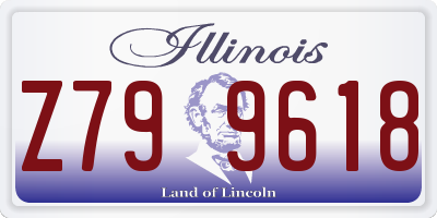 IL license plate Z799618