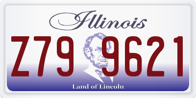 IL license plate Z799621