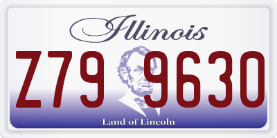 IL license plate Z799630
