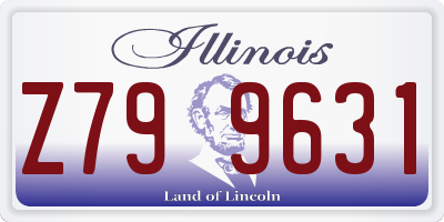 IL license plate Z799631