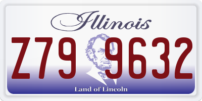 IL license plate Z799632