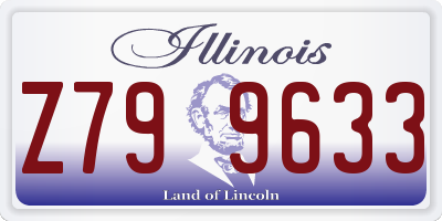 IL license plate Z799633