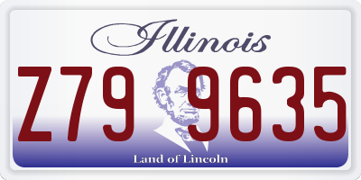 IL license plate Z799635