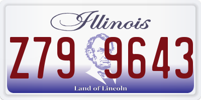 IL license plate Z799643