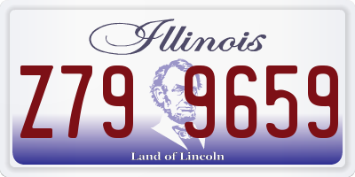 IL license plate Z799659