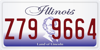 IL license plate Z799664