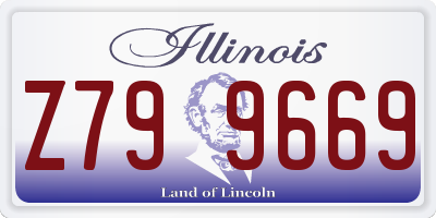 IL license plate Z799669