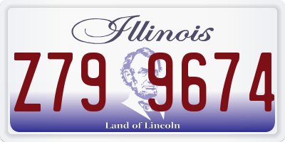 IL license plate Z799674