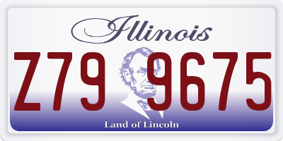 IL license plate Z799675