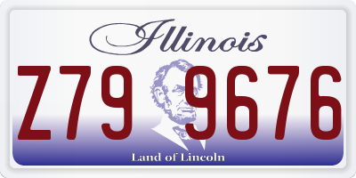 IL license plate Z799676