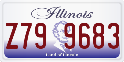 IL license plate Z799683