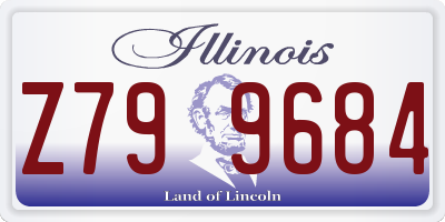 IL license plate Z799684