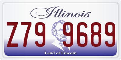 IL license plate Z799689