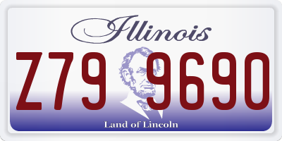 IL license plate Z799690