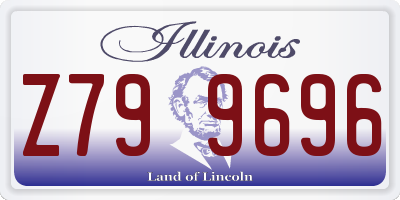 IL license plate Z799696