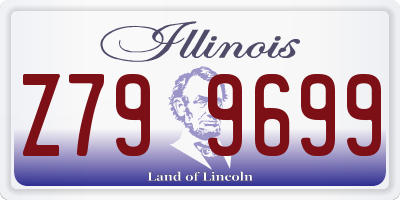 IL license plate Z799699